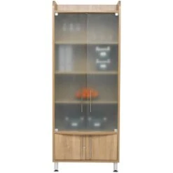 Trilogy Tall Wide Glass Storage Unit 5 Trilogy Tall Wide Glass Storage Unit -Silverline Sales Store 008903