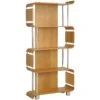 Spectrum Oak Real Wood Veneer Bookcase 1 Spectrum Oak Real Wood Veneer Bookcase -Silverline Sales Store 013821