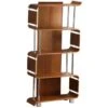 Spectrum Walnut Real Wood Veneer Bookcase 2 Spectrum Walnut Real Wood Veneer Bookcase -Silverline Sales Store 013833