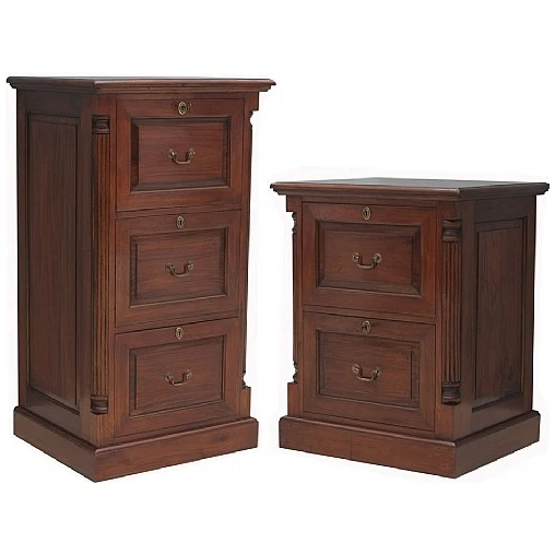 Argento Solid Mahogany Filing Cabinets 3 Argento Solid Mahogany Filing Cabinets