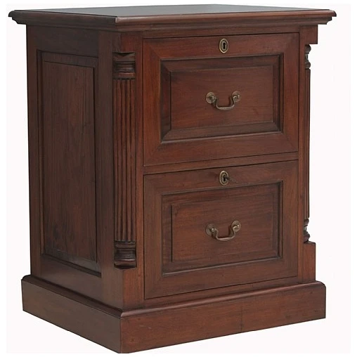 Argento Solid Mahogany Filing Cabinets 4 Argento Solid Mahogany Filing Cabinets - Image 2