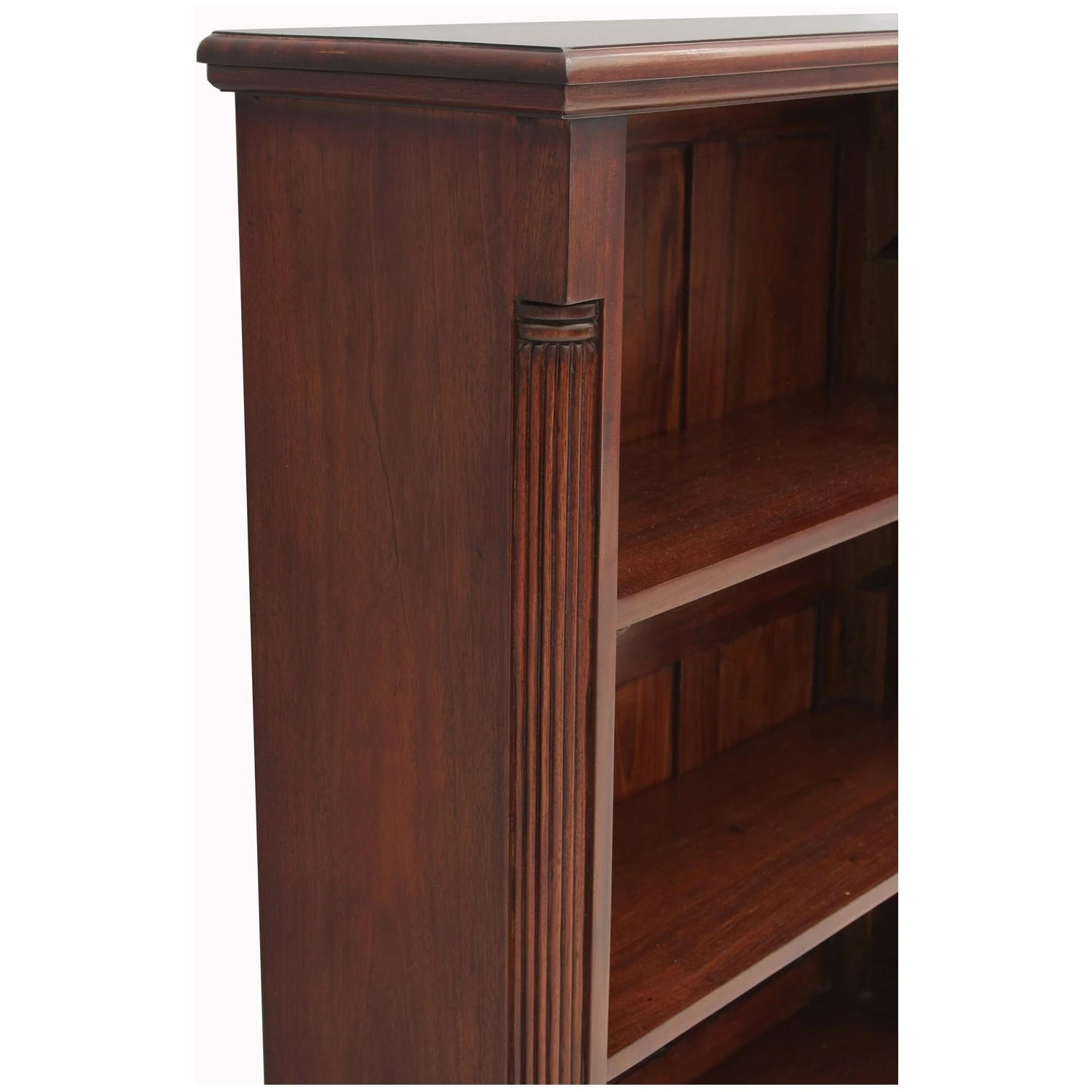 Argento Solid Mahogany Wide Bookcases 4 Argento Solid Mahogany Wide Bookcases - Image 2