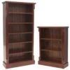Argento Solid Mahogany Wide Bookcases 1 Argento Solid Mahogany Wide Bookcases -Silverline Sales Store 017092