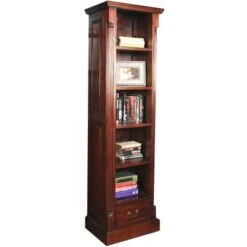 Argento Solid Mahogany Narrow Bookcase