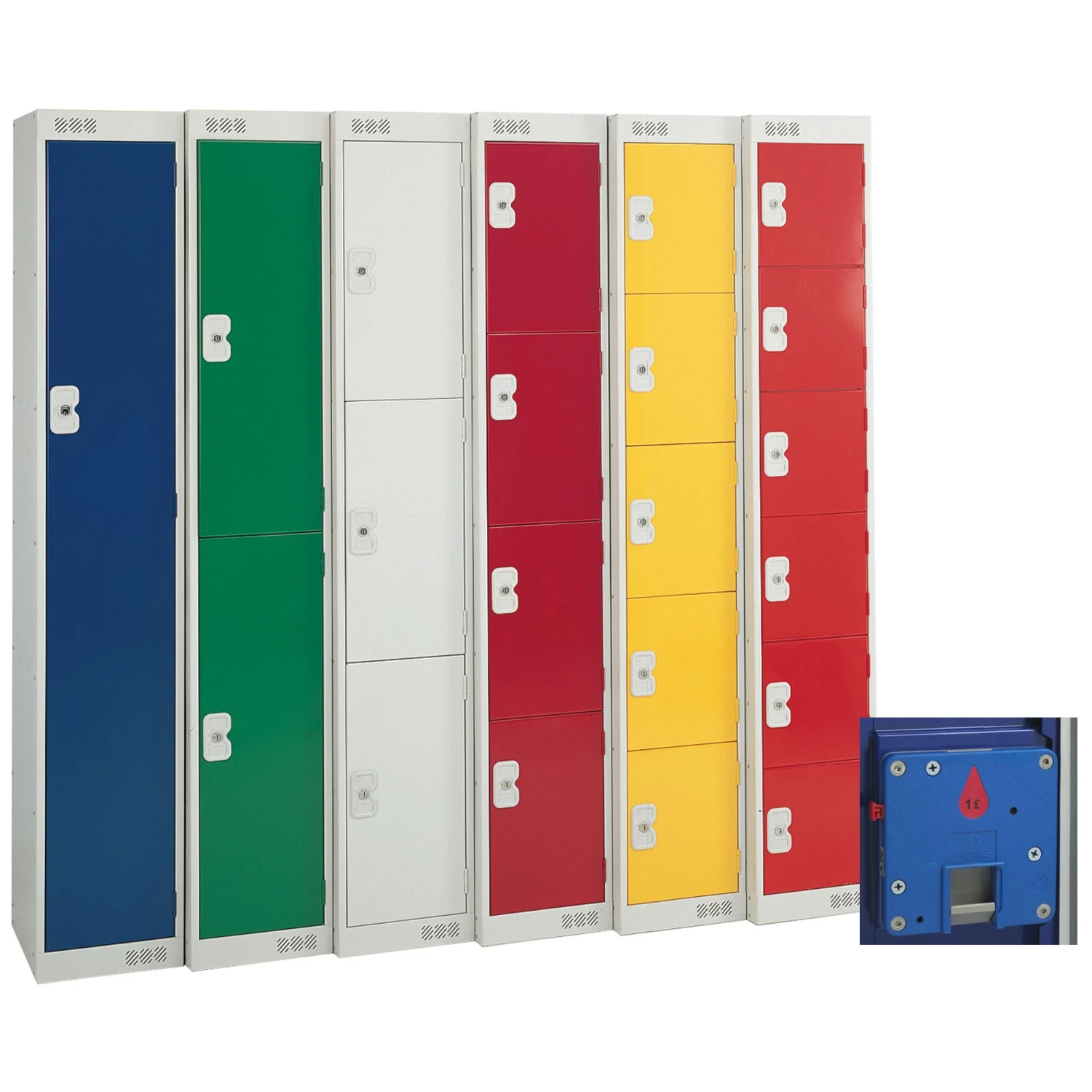 Store-It British Standard Metric Coin Return Lockers With ActiveCoat 3 Store-It British Standard Metric Coin Return Lockers With ActiveCoat