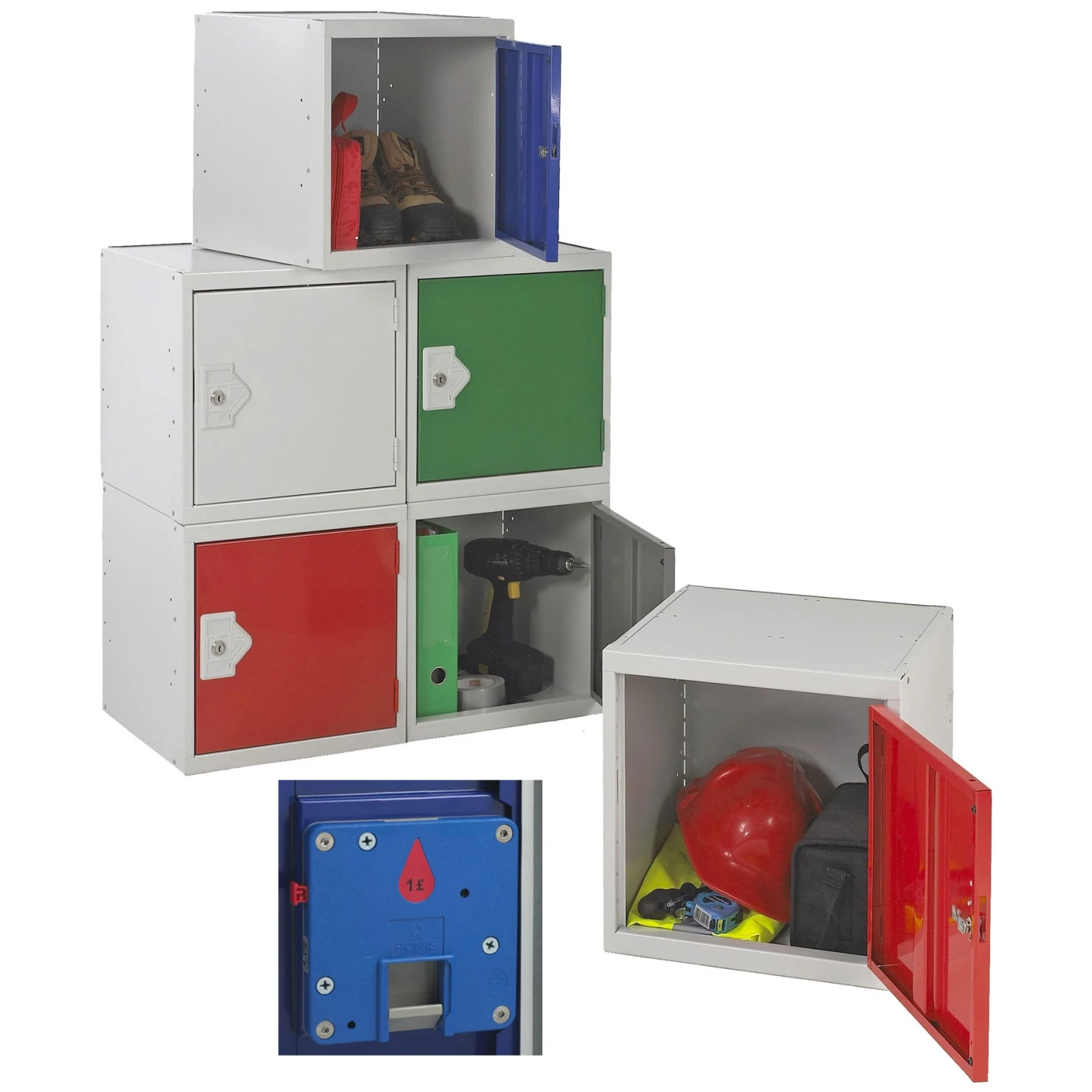 Store-It Cube Coin Return Lockers With ActiveCoat 3 Store-It Cube Coin Return Lockers With ActiveCoat