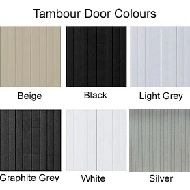 Silverline Two Tone Kontrax Tambour Cupboards 14 Silverline Two Tone Kontrax Tambour Cupboards - Image 12