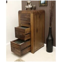Hampshire Solid Walnut Filing Cabinets 8 Hampshire Solid Walnut Filing Cabinets -Silverline Sales Store 020328