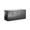 Black Lumina High Gloss Credenza Unit -Silverline Sales Store 037546