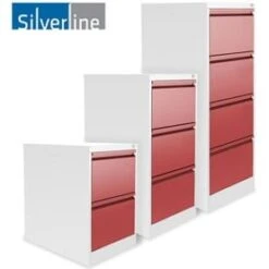 Silverline Two Tone M:Line Filing Cabinets -Silverline Sales Store 068159