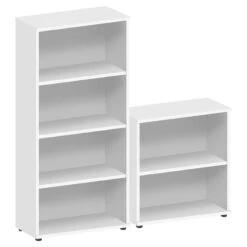 Commerce II White Office Bookcases