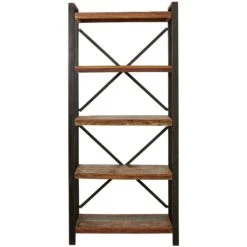 Accrington Reclaimed Wood Open Bookcases 13 Accrington Reclaimed Wood Open Bookcases -Silverline Sales Store 070489