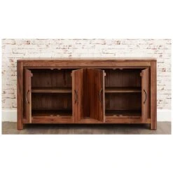 Fernhurst Solid Walnut Large Low Sideboard 8 Fernhurst Solid Walnut Large Low Sideboard -Silverline Sales Store 073007