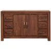 Fernhurst Solid Walnut Six Drawer Sideboard 1 Fernhurst Solid Walnut Six Drawer Sideboard -Silverline Sales Store 073012
