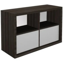 Gardena II Deco Combination Bookcase & Cupboard -Silverline Sales Store 074883