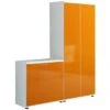 Oxide High Gloss Double Door Office Cupboards -Silverline Sales Store 076499