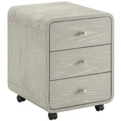 Spectrum Grey Real Wood Veneer Pedestal