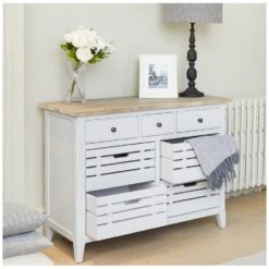 Autograph Solid Wood Small Sideboard With Drawers -Silverline Sales Store 085679