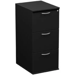 NEXT DAY Eclipse Essential Black Filing Cabinets -Silverline Sales Store 089301