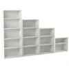 Vogue Essential White Office Bookcases -Silverline Sales Store 089338