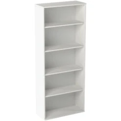 Vogue Essential White Office Bookcases -Silverline Sales Store 089353