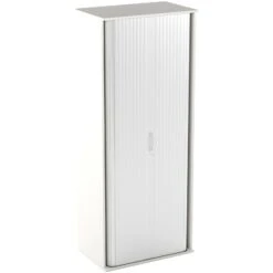 Vogue Essential White Tambour Cupboards -Silverline Sales Store 089361