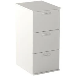 Vogue Essential White Filing Cabinets -Silverline Sales Store 089378