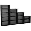 Eclipse Essential Black Office Bookcases -Silverline Sales Store 089386