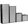 Eclipse Essential Black Tambour Cupboards