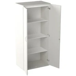 NEXT DAY Vogue Essential White Office Cupboards -Silverline Sales Store 089740
