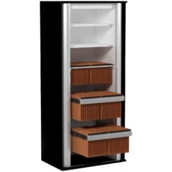 Eclipse Essential Black Tambour Cupboards 13 Eclipse Essential Black Tambour Cupboards -Silverline Sales Store 090527