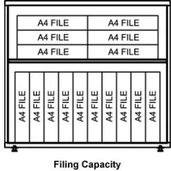 Solar Essential Desk High Bookcases -Silverline Sales Store 091026