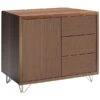 Boss Design Medio Combination Wood Veneer Credenza With Wire Feet -Silverline Sales Store 094298