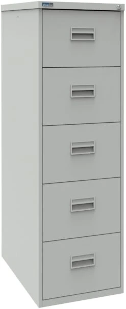 Silverline 5 Drawer Filing Cabinet
