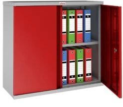 Phoenix SCL Series Steel Storage Cupboards - 2 Door 1 Shelf With Key Lock -Silverline Sales Store 104694