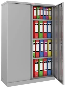 Phoenix SCL Series Steel Storage Cupboards - 2 Door 3 Shelf With Key Lock