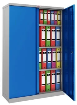 Phoenix SCL Series Steel Storage Cupboards - 2 Door 3 Shelf With Key Lock -Silverline Sales Store 104703