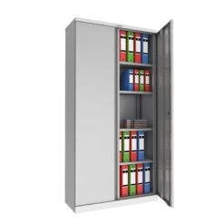 Phoenix SCL Series Steel Storage Cupboards - 2 Door 4 Shelf With Key Lock -Silverline Sales Store 104709
