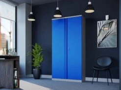 Phoenix SCL Series Steel Storage Cupboards - 2 Door 4 Shelf With Key Lock -Silverline Sales Store 104712