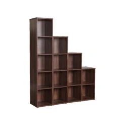 Karbon Narrow Bookcases -Silverline Sales Store 106666