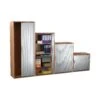 Karbon Tambour Door Wooden Office Cupboards