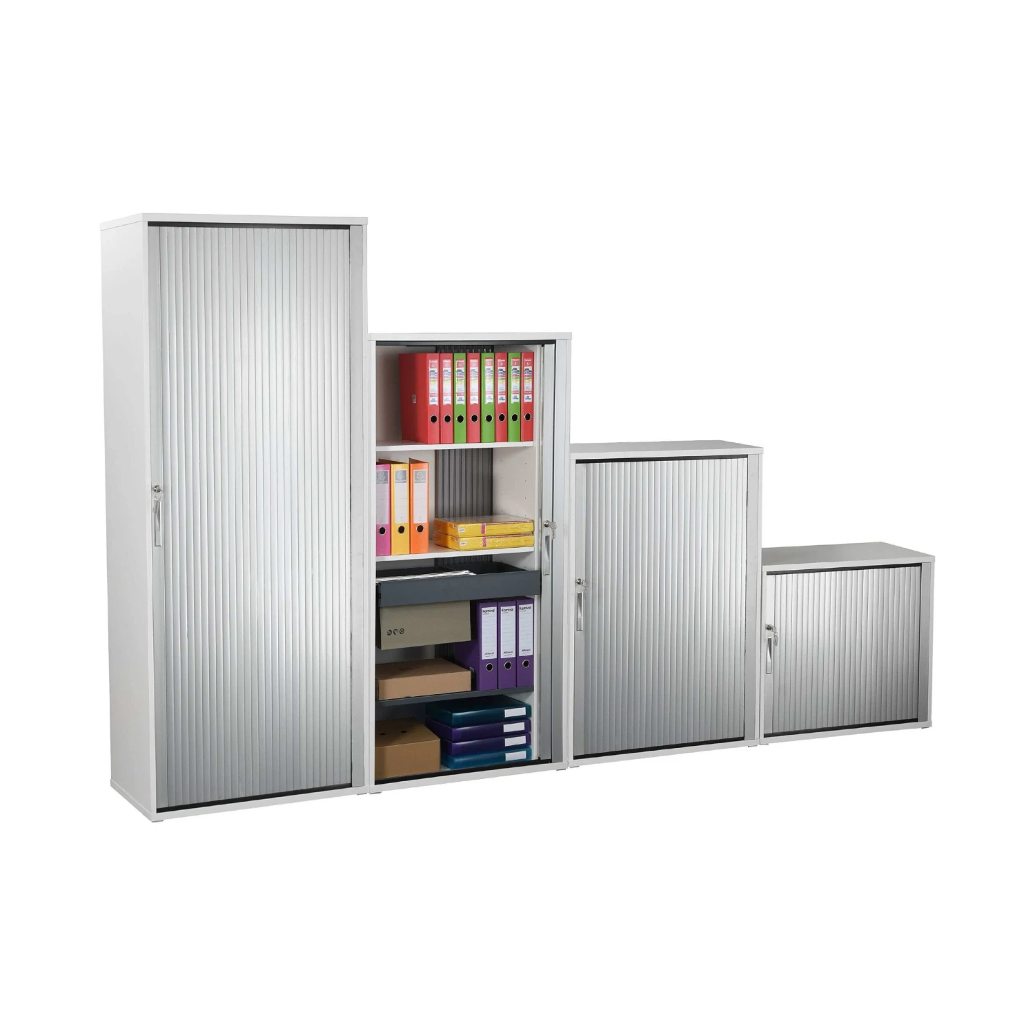 Karbon Tambour Door Wooden Office Cupboards 4 Karbon Tambour Door Wooden Office Cupboards - Image 2
