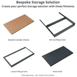 Karbon Tambour Door Wooden Office Cupboards 16 Karbon Tambour Door Wooden Office Cupboards -Silverline Sales Store 106853