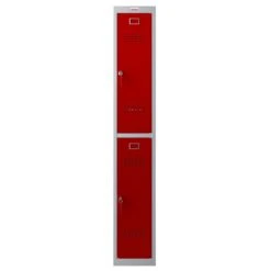 Phoenix PL Series Personal Lockers - 2 Door 1 Column With Key Lock -Silverline Sales Store 107839