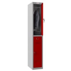 Phoenix PL Series Personal Lockers - 2 Door 1 Column With Key Lock -Silverline Sales Store 107841