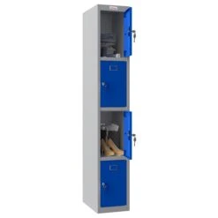 Phoenix PL Series Personal Lockers - 4 Door 1 Column With Key Lock -Silverline Sales Store 107857