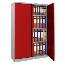 Phoenix SCL Series Steel Storage Cupboards - 2 Door 3 Shelf With Key Lock -Silverline Sales Store 110704