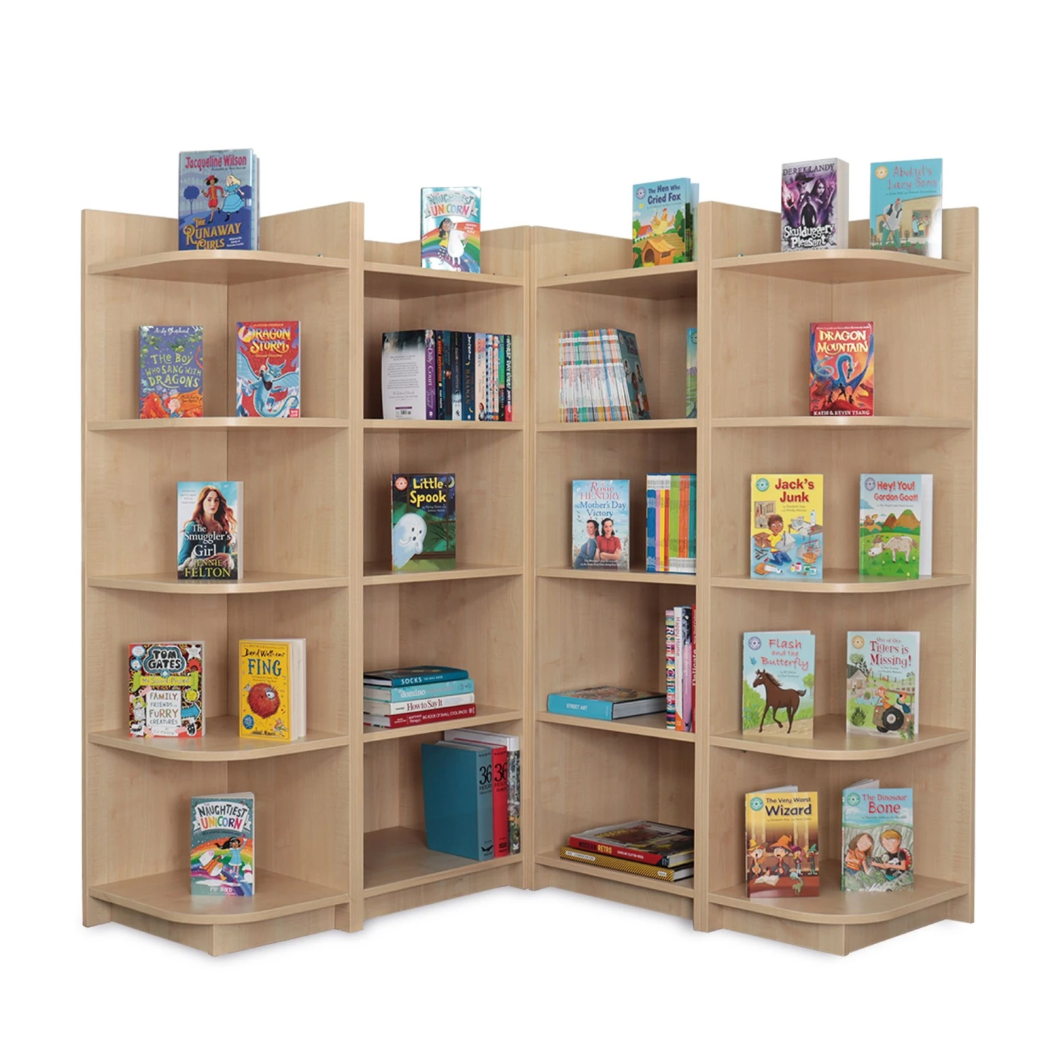 Small Corner Library Bookcase 3 Small Corner Library Bookcase