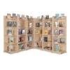 Large Corner Library Bookcase -Silverline Sales Store 115671