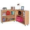Mobile Hinged Library Bookcase 2 Mobile Hinged Library Bookcase -Silverline Sales Store 115703